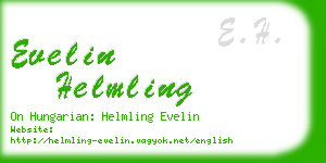 evelin helmling business card